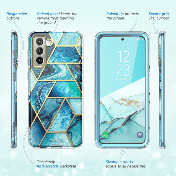 Galaxy S21 FE Cosmo Case - Ocean Blue