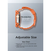 Apple Watch Ultra 49mm Armorbox Case with Tempered Glass Screen Protectors- Orange