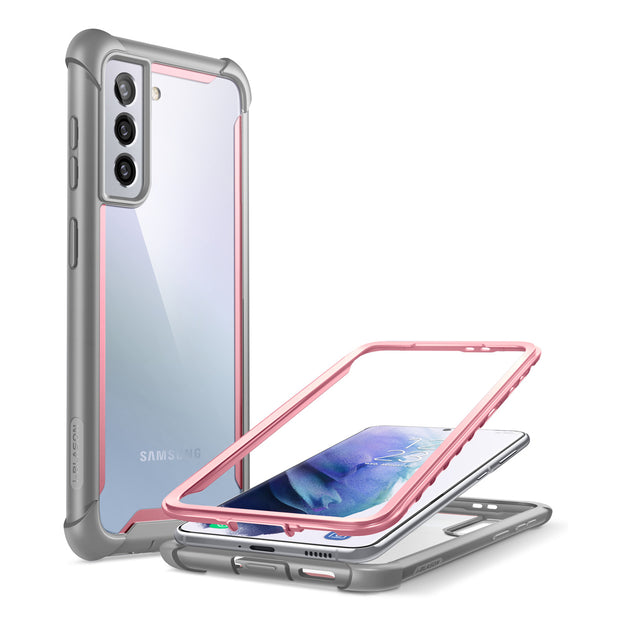 Galaxy S21 Plus Ares Clear Rugged Case - Pink