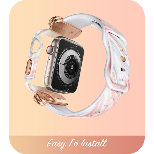 Apple Watch 40/41mm Cosmo Luxe Case -  Marble Pink