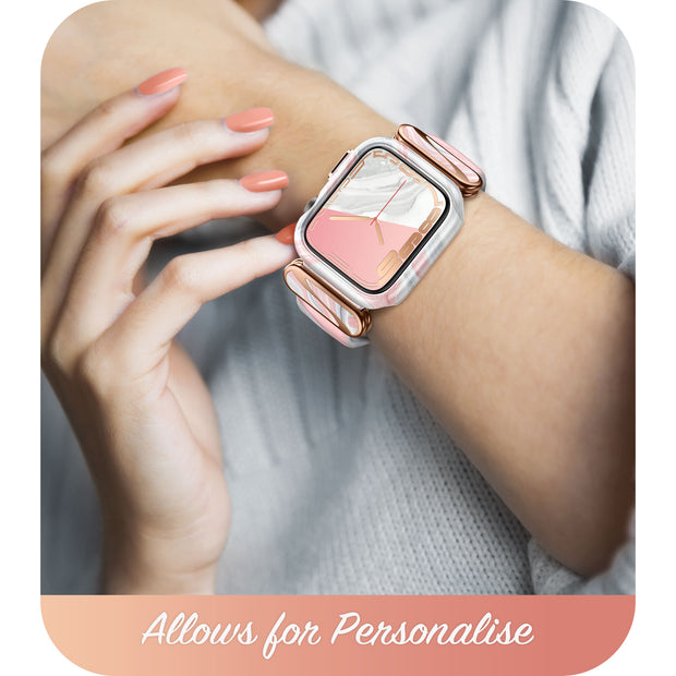 Apple Watch 40/41mm Cosmo Luxe Case -  Marble Pink