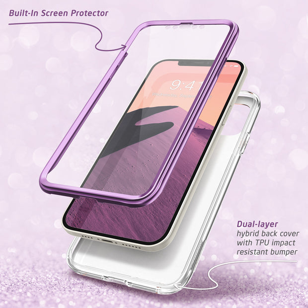 iPhone 12 Cosmo Case - Marble Purple