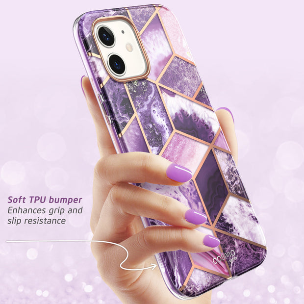 iPhone 12 Cosmo Case(open box) - Marble Purple