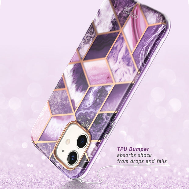 iPhone 12 Cosmo Case(open box) - Marble Purple