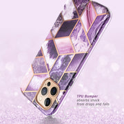 iPhone 12 Pro Cosmo Case - Marble Purple