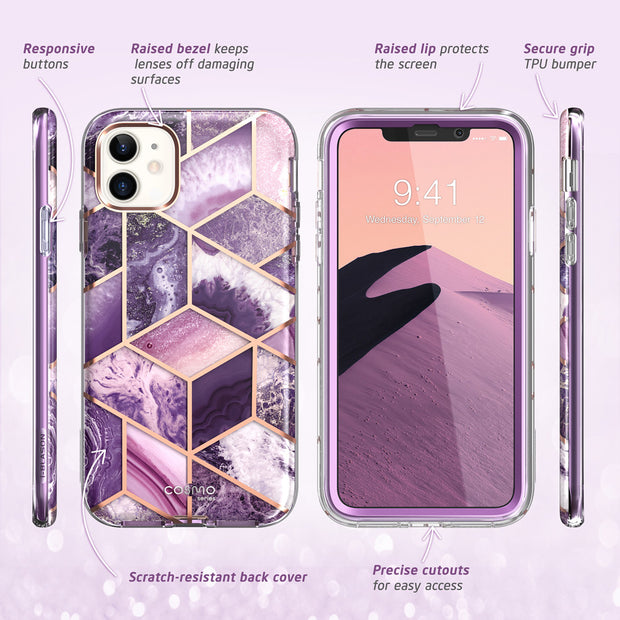 iPhone 12 mini Cosmo Case(open box) - Marble Purple