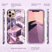 iPhone 12 Pro Cosmo Case - Marble Purple