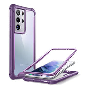 Galaxy S21 Ultra Ares Clear Rugged Case - Purple