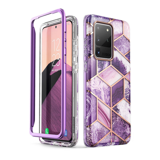 Galaxy S20 Ultra Cosmo Case - Marble Purple