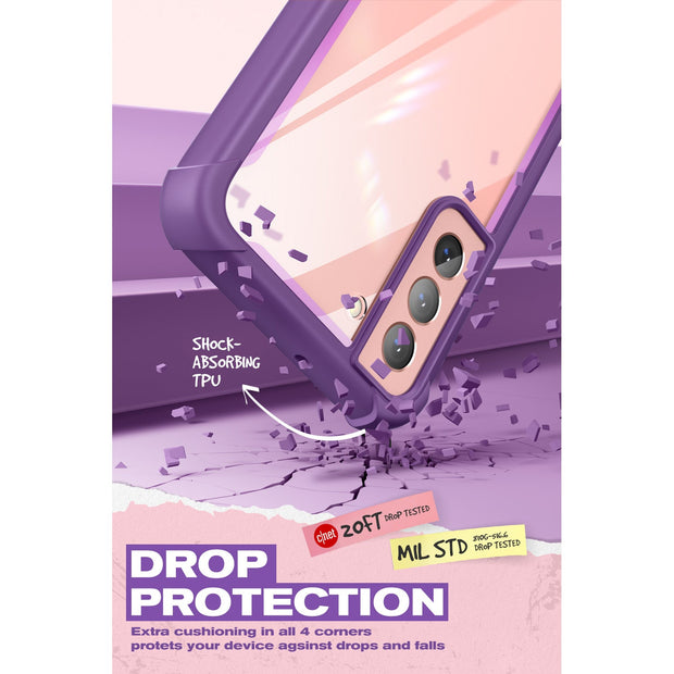 Galaxy S22 Plus Ares Clear Rugged Case -  Purple