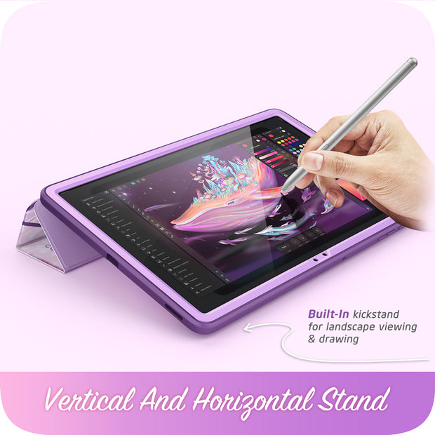 Galaxy Tab S7 FE 12.4 inch (2021) Cosmo Case - Marble Purple