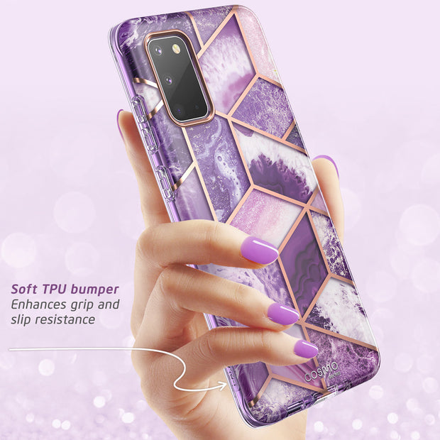 Galaxy S20 Plus Cosmo Case - Marble Purple