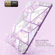 Galaxy Tab S7 FE 12.4 inch (2021) Cosmo Case - Marble Purple