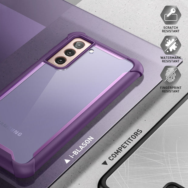 Galaxy S21 Plus Ares Clear Rugged Case - Purple