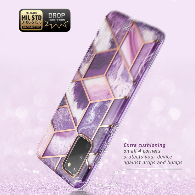 Galaxy S20 Plus Cosmo Case - Marble Purple