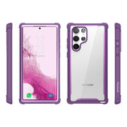 Galaxy S22 Ultra Ares Clear Rugged Case - Purple