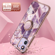 iPhone 12 Pro Cosmo Snap Case - Marble Purple