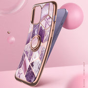 iPhone 12 Pro Cosmo Snap Case - Marble Purple