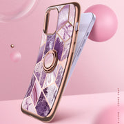 iPhone 12 Cosmo Snap Case - Marble Purple