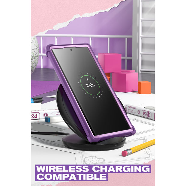 Galaxy S22 Ultra Ares Clear Rugged Case - Purple