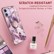 iPhone 12 Pro Cosmo Snap Case - Marble Purple