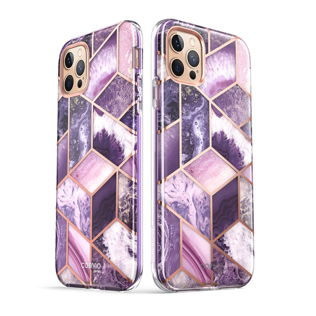 iPhone 12 Pro Max Cosmo Case - Marble Purple