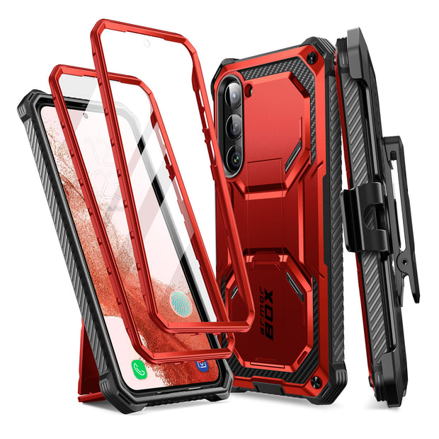 Galaxy S23 Plus Armorbox Case-Metallic Red