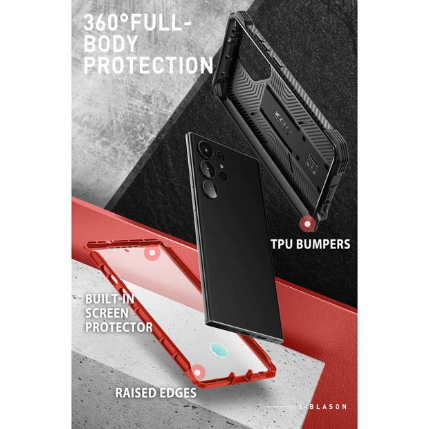 Galaxy S23 Ultra Armorbox Case - Metallic Red