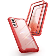 Galaxy S22 Ares Clear Rugged Case - Red