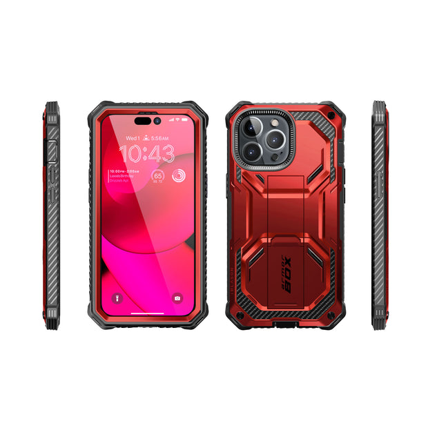 iPhone 14 Pro Armorbox Case - Metallic Red