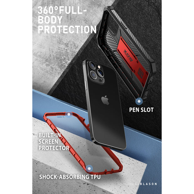 iPhone 14 Pro Armorbox Case - Metallic Red