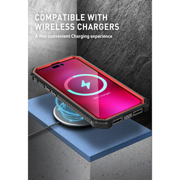 iPhone 14 Pro Armorbox Case - Metallic Red
