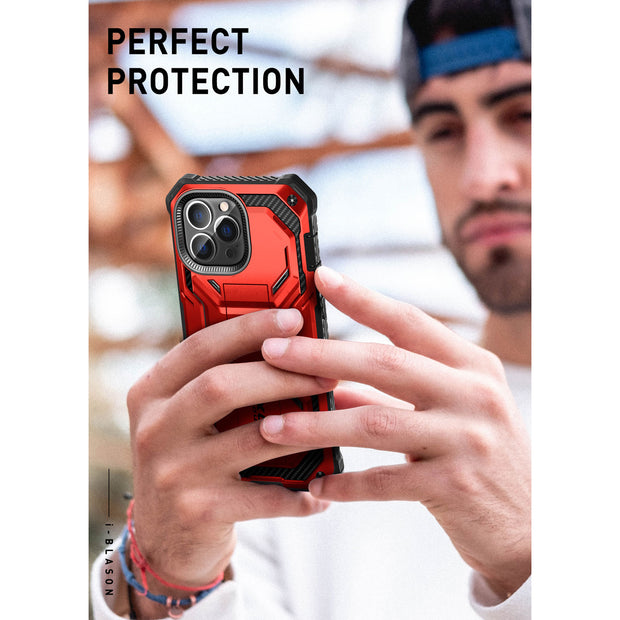 iPhone 14 Pro Armorbox Case - Metallic Red