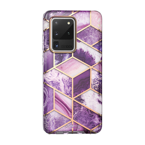 Galaxy S20 Ultra Cosmo Case - Marble Purple