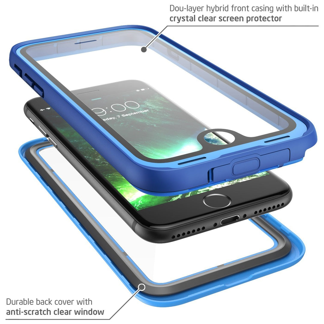 iPhone Plus Plus Aegis Waterproof Case-Blue i-Blason