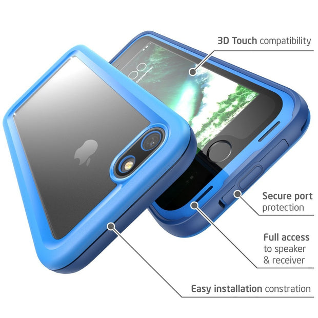 iPhone Plus Plus Aegis Waterproof Case-Blue i-Blason
