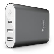 Aero 7800mAh Dual Port Ultra Compact External Battery Portable Charger-Black