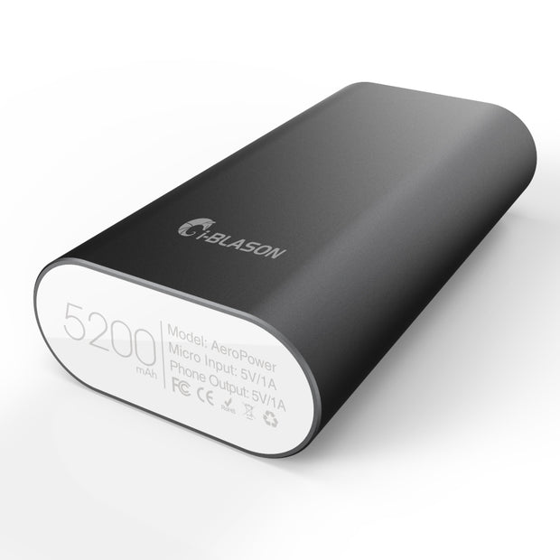 2 Port 5200 mAh Power Bank-Black