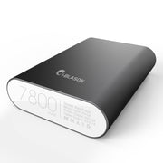 Aero 7800mAh Dual Port Ultra Compact External Battery Portable Charger-Black