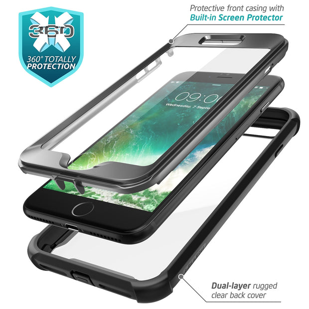 Black Rugged iPhone 8 Plus/7 Plus Case