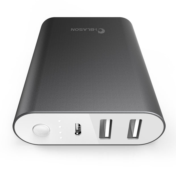 3 Port 7800 mAh Power Bank - Black