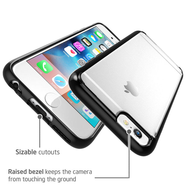 iPhone 6S Plus | 6 Plus Halo Case-Clear/Black