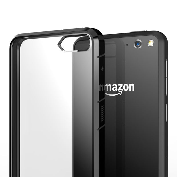 Amazon Fire Hybrid Clear Case-Clear/Black