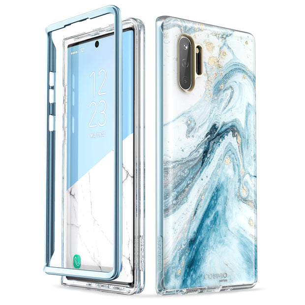 Galaxy Note10 Cosmo Case - Marble Blue