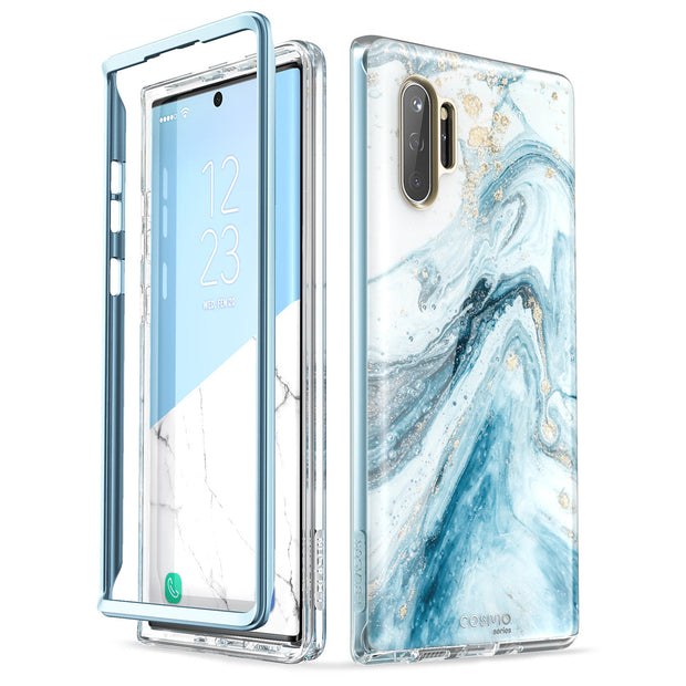 Galaxy Note10 Plus Cosmo Case - Marble Blue