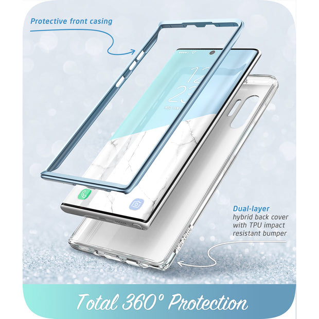 Galaxy Note10 Cosmo Case - Marble Blue