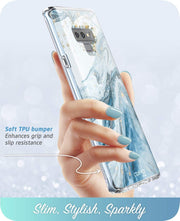 Galaxy Note9 Cosmo Case - Marble Blue