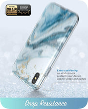 iPhone XS Max Cosmo Case(open box)-Marble Blue