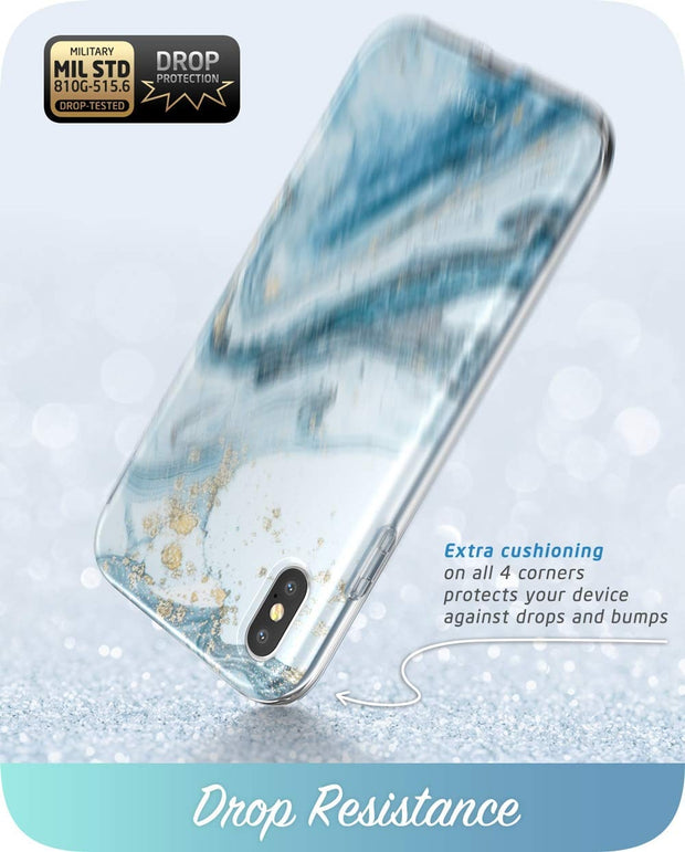 iPhone XS Max Cosmo Case(open box)-Marble Blue