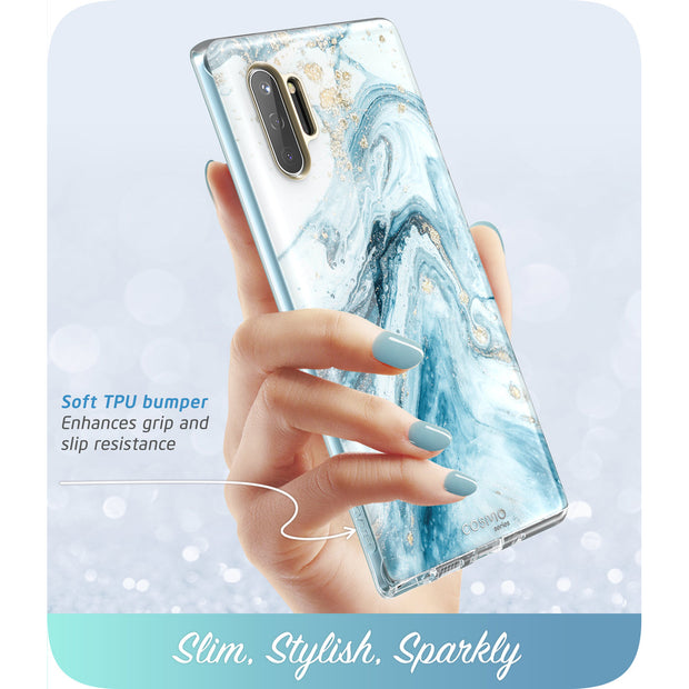Galaxy Note10 Cosmo Case - Marble Blue